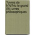 ?Uvres De Fr?D?Ric Le Grand (9); Uvres Philosophiques