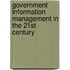 Government Information Management In The 21St Century