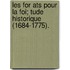 Les For Ats Pour La Foi; Tude Historique (1684-1775).