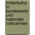 Militarkultur In Bundeswehr Und Nationaler Volksarmee