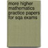 More Higher Mathematics Practice Papers For Sqa Exams