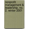 Nonprofit Management & Leadership, No. 2, Winter 2001 by Professor Roger A. Lohmann