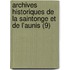 Archives Historiques De La Saintonge Et De L'Aunis (9)