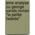 Eine Analyse Zu George Sands Roman "La Petite Fadette"