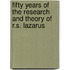 Fifty Years of the Research and Theory of R.S. Lazarus