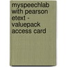 Myspeechlab With Pearson Etext - Valuepack Access Card door Richard Pearson Education