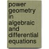 Power Geometry in Algebraic and Differential Equations