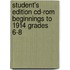 Student's Edition Cd-rom Beginnings to 1914 Grades 6-8