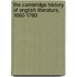 The Cambridge History Of English Literature, 1660-1780