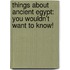 Things About Ancient Egypt: You Wouldn't Want To Know!