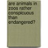 Are Animals In Zoos Rather Conspicuous Than Endangered?