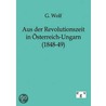 Aus der Revolutionszeit in Österreich-Ungarn (1848-49) by Gerson Wolf