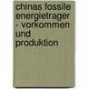 Chinas Fossile Energietrager - Vorkommen Und Produktion door Georg Fichtner