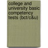 College and University Basic Competency Tests (Bct/C&u) door Jack Rudman