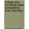 College and University Basic Competency Tests (Bct/C&u) by Jack Rudman