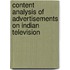 Content Analysis Of Advertisements On Indian Television
