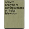 Content Analysis Of Advertisements On Indian Television door Usha Kiran
