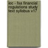 Ioc - Fsa Financial Regulations Study Text Syllabus V17