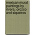 Mexican Mural Paintings by Rivera, Orozco and Siqueiros