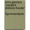 Miro Gavrans "Pacijent Doktora Freuda" - Figurenanalyse door Natalie Webbeler