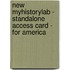 New Myhistorylab - Standalone Access Card - For America