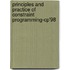 Principles And Practice Of Constraint Programming-Cp'98