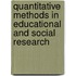 Quantitative Methods In Educational And Social Research