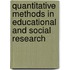 Quantitative Methods In Educational And Social Research