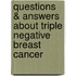 Questions & Answers About Triple Negative Breast Cancer