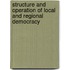 Structure And Operation Of Local And Regional Democracy