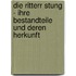 Die Ritterr Stung - Ihre Bestandteile Und Deren Herkunft
