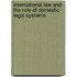 International Law And The Role Of Domestic Legal Systems