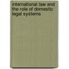 International Law And The Role Of Domestic Legal Systems door Benedetto Conforti