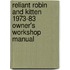 Reliant Robin And Kitten 1973-83 Owner's Workshop Manual