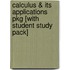 Calculus & Its Applications Pkg [With Student Study Pack]
