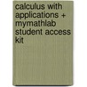 Calculus With Applications + MyMathLab Student Access Kit door Marvin L. Bittinger
