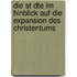 Die St Dte Im Hinblick Auf Die Expansion Des Christentums