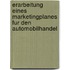 Erarbeitung Eines Marketingplanes Fur Den Automobilhandel