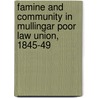 Famine And Community In Mullingar Poor Law Union, 1845-49 by Seamus O'Brien