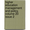 Higher Education Management And Policy, Volume 20 Issue 2 door Publishing Oecd Publishing