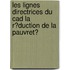 Les Lignes Directrices Du Cad La R?Duction De La Pauvret?