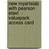 New Myartslab With Pearson Etext  - Valuepack Access Card door Sarah Preble