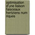 Optimisation D'Une Liaison Faisceaux Hertziens Num Riques