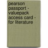 Pearson Passport - Valuepack Access Card - For Literature door Richard Pearson Education
