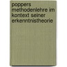 Poppers Methodenlehre Im Kontext Seiner Erkenntnistheorie door Yvonne Müller