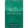Science Content For Elementary And Middle School Teachers by Valerie J. Bristor
