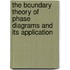 The Boundary Theory Of Phase Diagrams And Its Application
