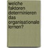 Welche Faktoren Determinieren Das Organisationale Lernen?