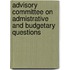 Advisory Committee On Admistrative And Budgetary Questions