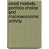 Asset Markets, Portfolio Choice And Macroeconomic Activity